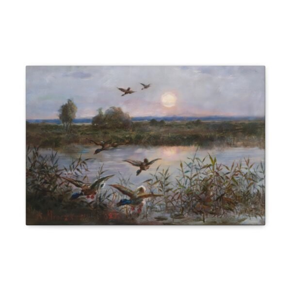 Aleksander Mroczkowski - Ducks over Marshes 1923 - Image 2