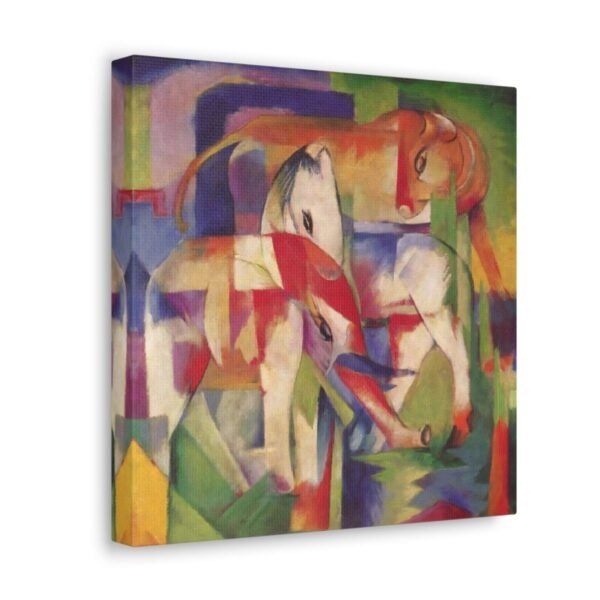 Expressionist Paintings Of Horses And Elephant by Franz Marc