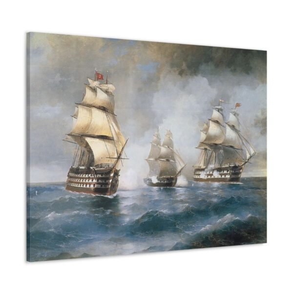 Brig “Mercury” Attacked by Two Turkish Ships - Ivan Ayvazovsky 1892