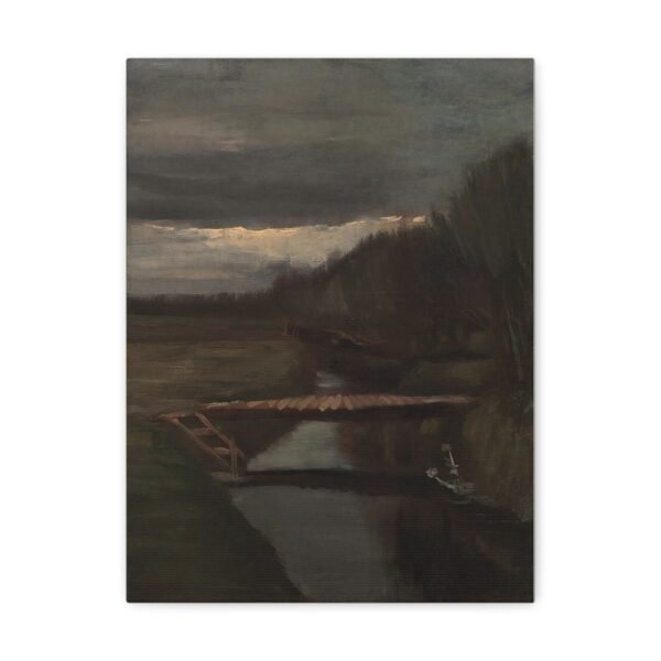 Footbridge Across a Ditch - Vincent van Gogh 1883 - Image 2