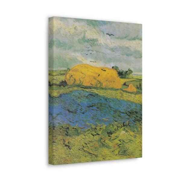 Haystacks under a Rainy Sky - Vincent van Gogh 1890