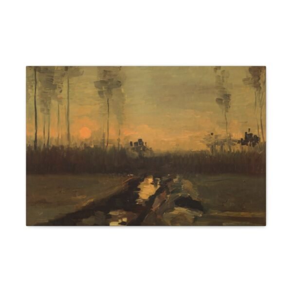 Landscape at Dusk - Vincent van Gogh 1885 - Image 2
