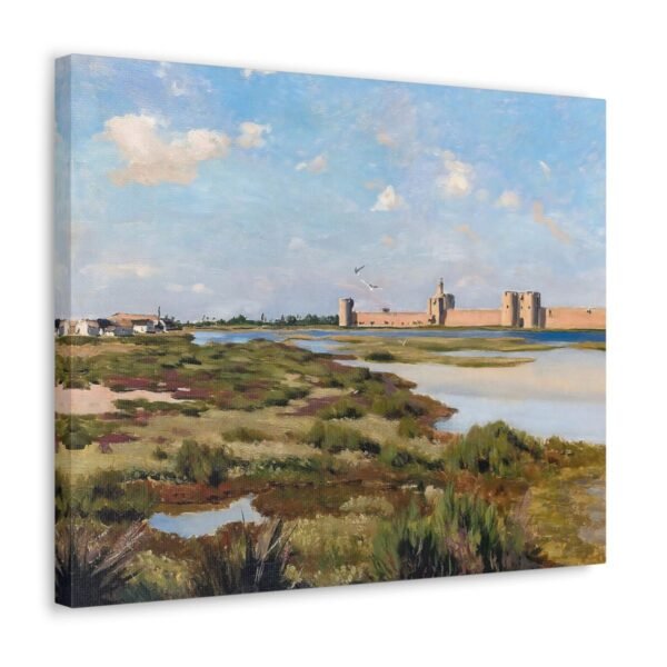 Landscape of Aigues-Mortes - Frédéric Bazille 1867