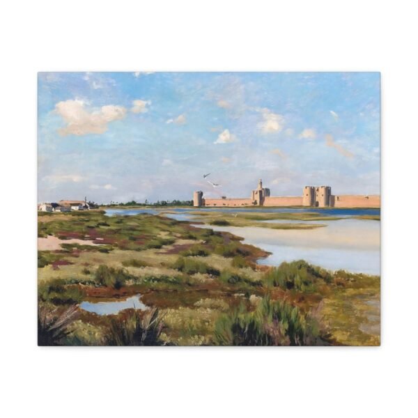 Landscape of Aigues-Mortes - Frédéric Bazille 1867 - Image 2