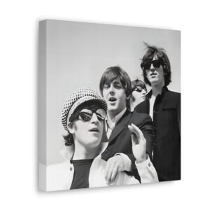Los Beatles a su llegada a Madrid el 1 de julio de 1965