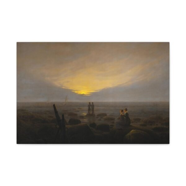Moonrise over the Sea - Caspar David Friedrich c1821 - Image 2