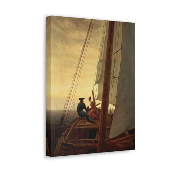 On a Sailing Ship - Caspar David Friedrich c1818-1820