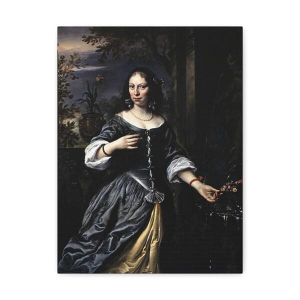 Portrait of Susanna van Baerle - Govert Flinck 1655 - Image 2