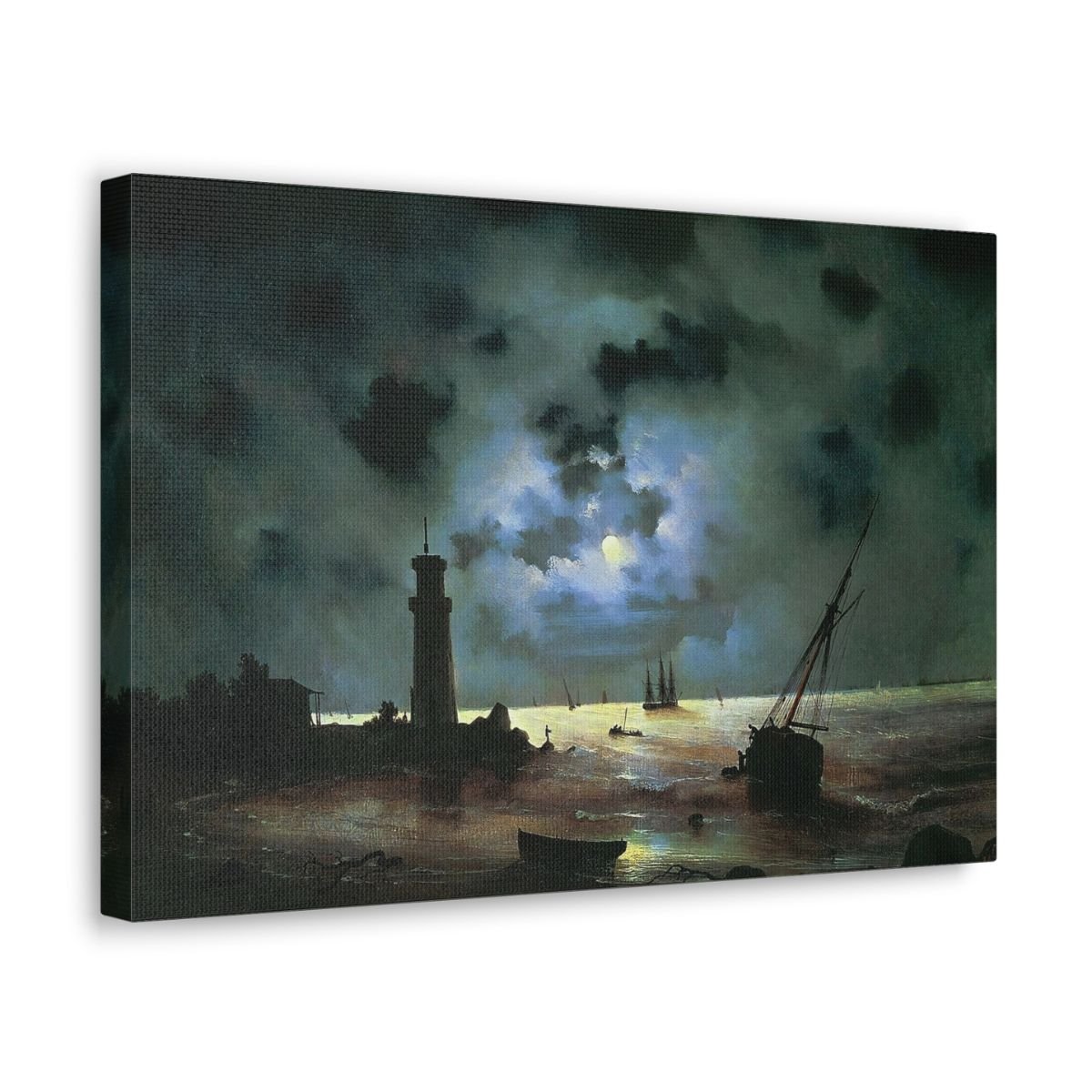 Sea coast at night - Ivan Ayvazovsky 1837