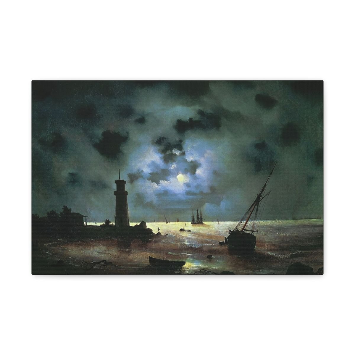Sea coast at night - Ivan Ayvazovsky 1837 - Image 2