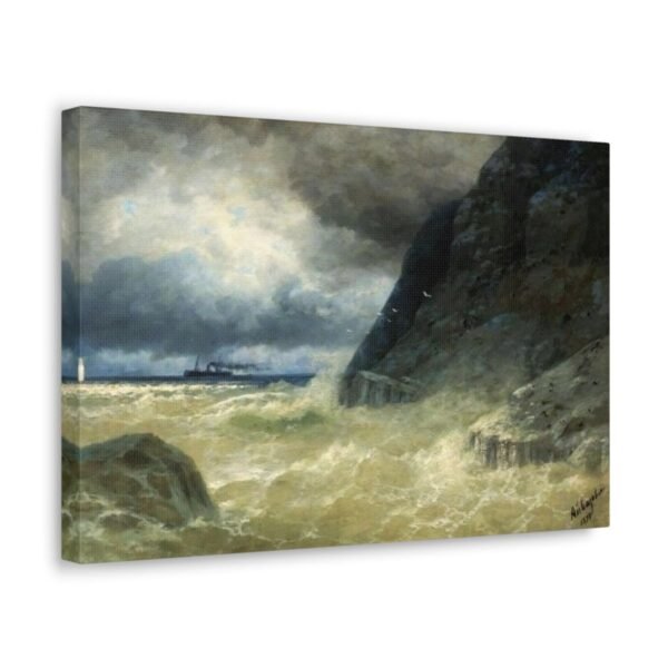 Seascape with a steamer - Ivan Ayvazovsky 1897