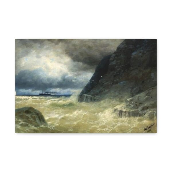 Seascape with a steamer - Ivan Ayvazovsky 1897 - Image 2