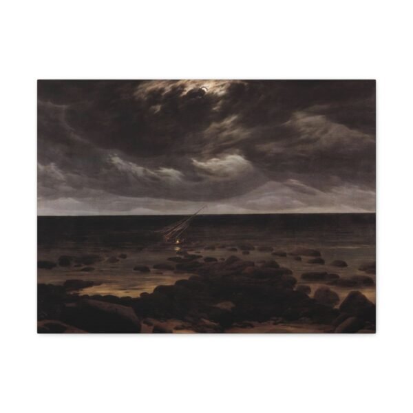 Seashore by Moonlight - Caspar David Friedrich c1830 - Image 2