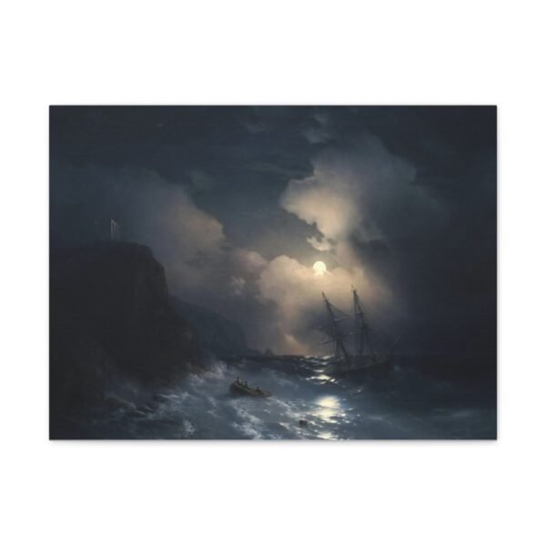 Tempest by Sounion - Ivan Ayvazovsky 1856 - Image 2