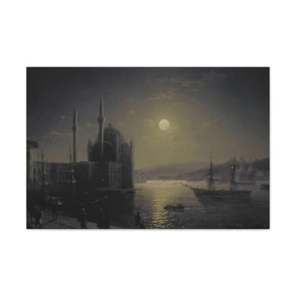 A Moonlit Night on the Bosphorus - Ivan Ayvazovsky 1894 - Image 2
